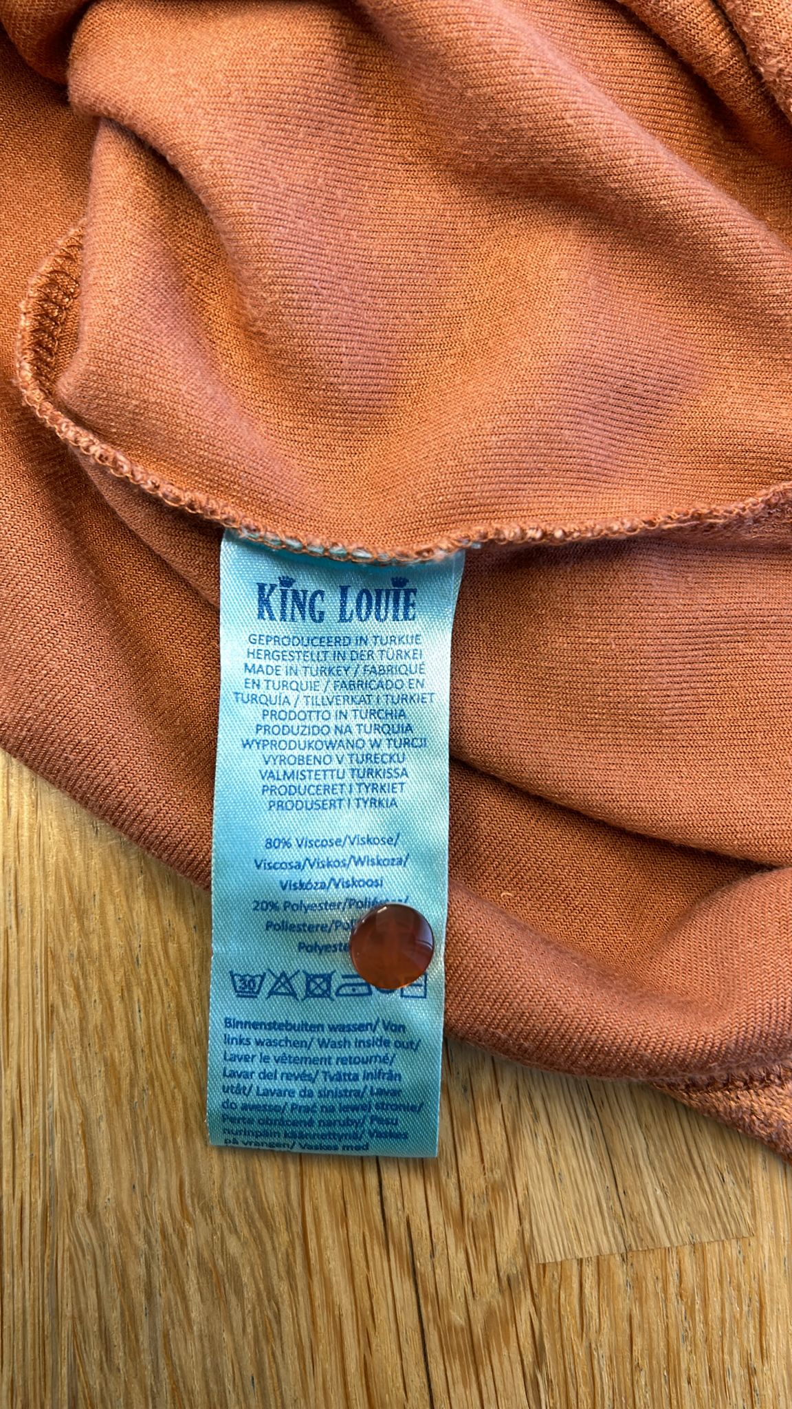 King Louie - maat XL - dusty rose lizzy top pepper NIEUW