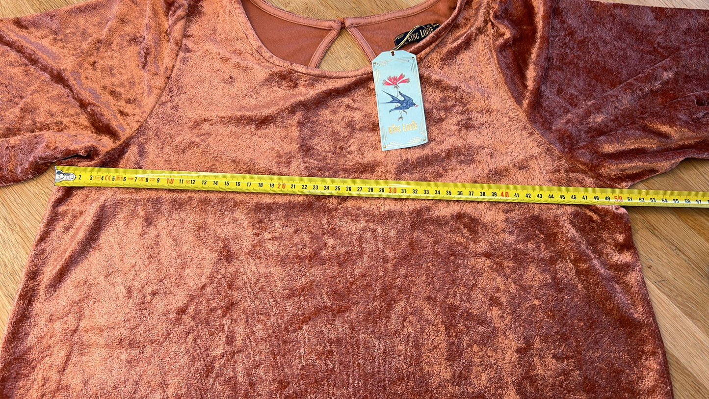 King Louie - maat XL - dusty rose lizzy top pepper NIEUW