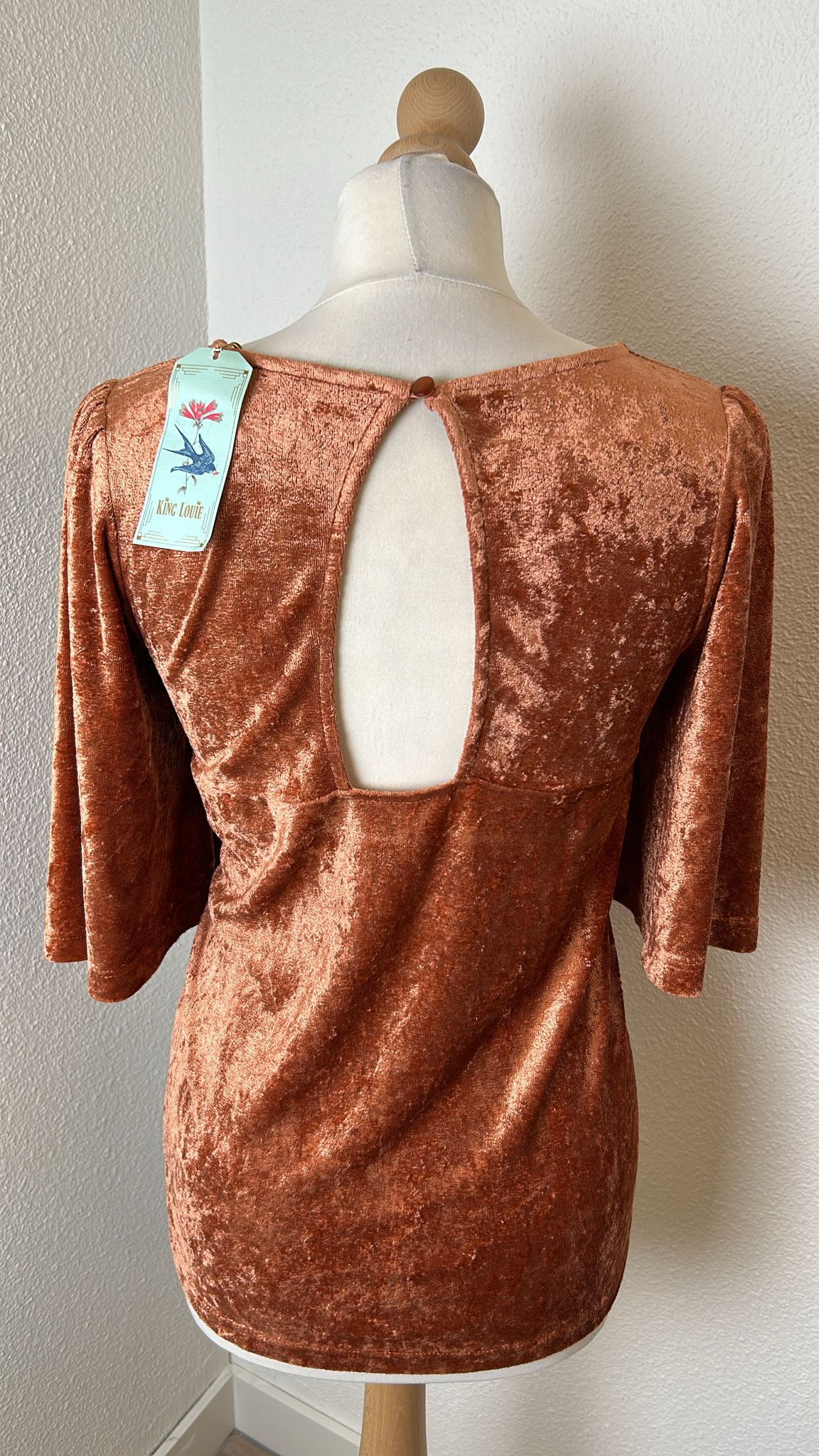 King Louie - maat XL - dusty rose lizzy top pepper NIEUW