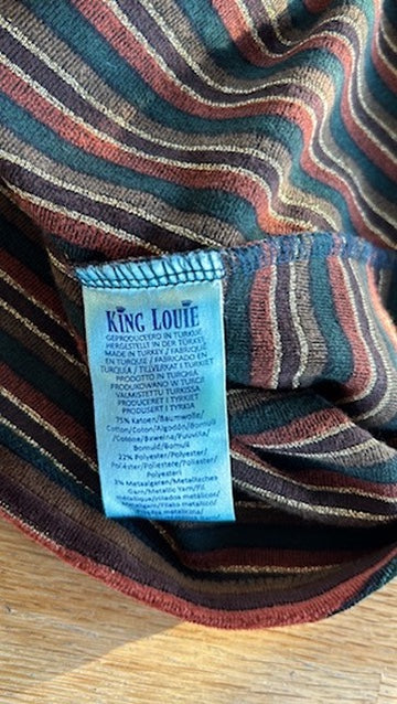 King Louie - maat XL - velvet wikkel jurk