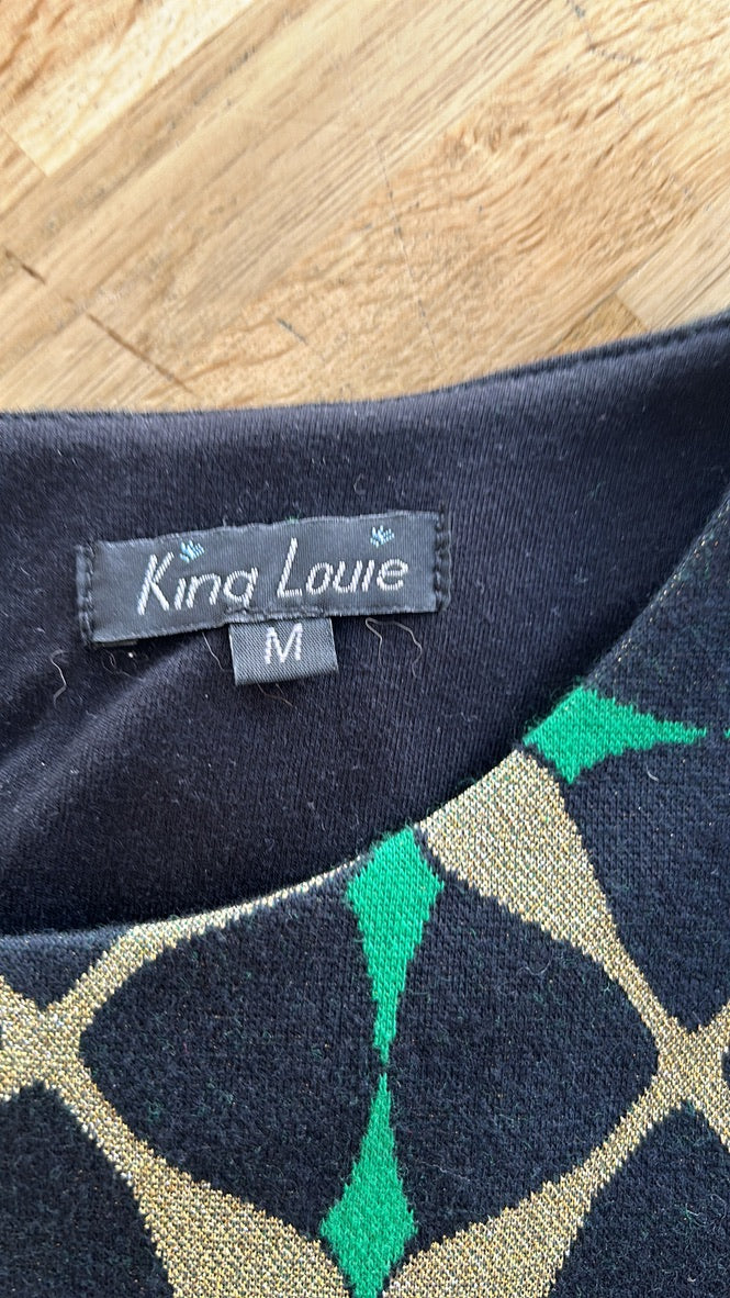 King Louie - maat M - winter glitter jurk