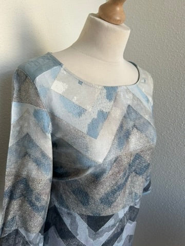 Geisha - maat 40 L - zigzag jurkje