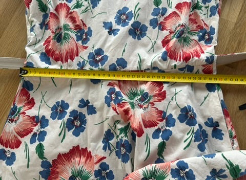 King Louie - maat 42 - witte bloemen jurk