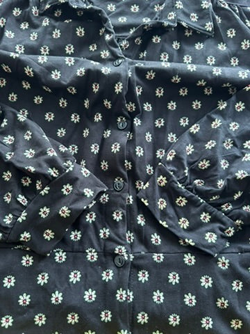 King Louie - maat L - blouse jurk bloemen
