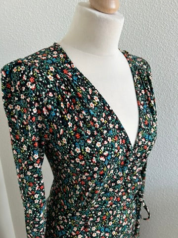 King Louie - maat M - retro bloemen jurk