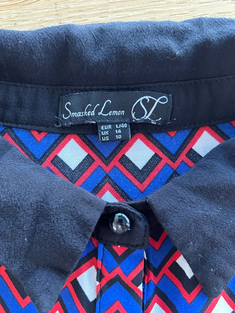 Smashed Lemon - maat 40 L - retro jurk