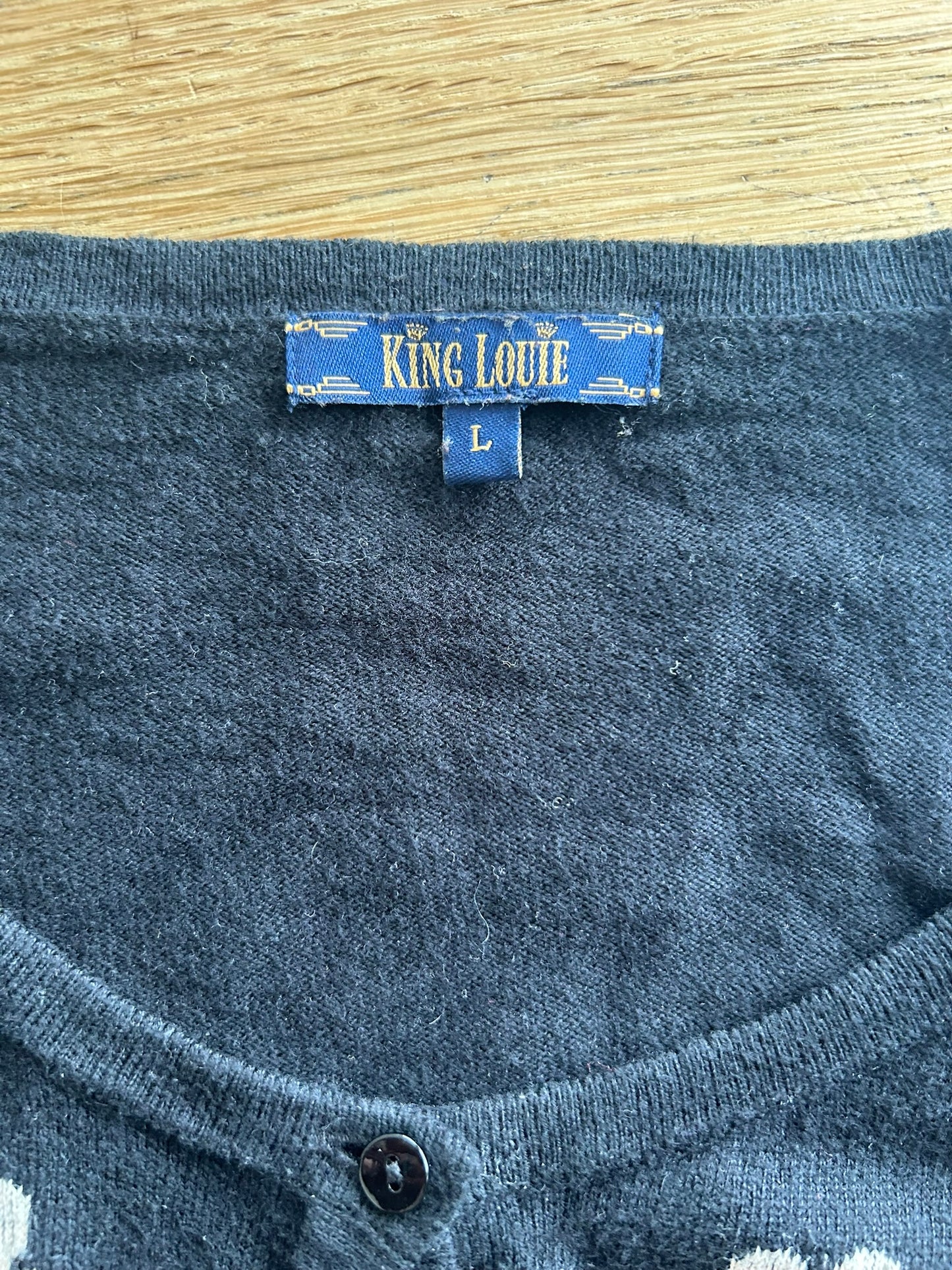 King Louie - maat L - cardigan vestje