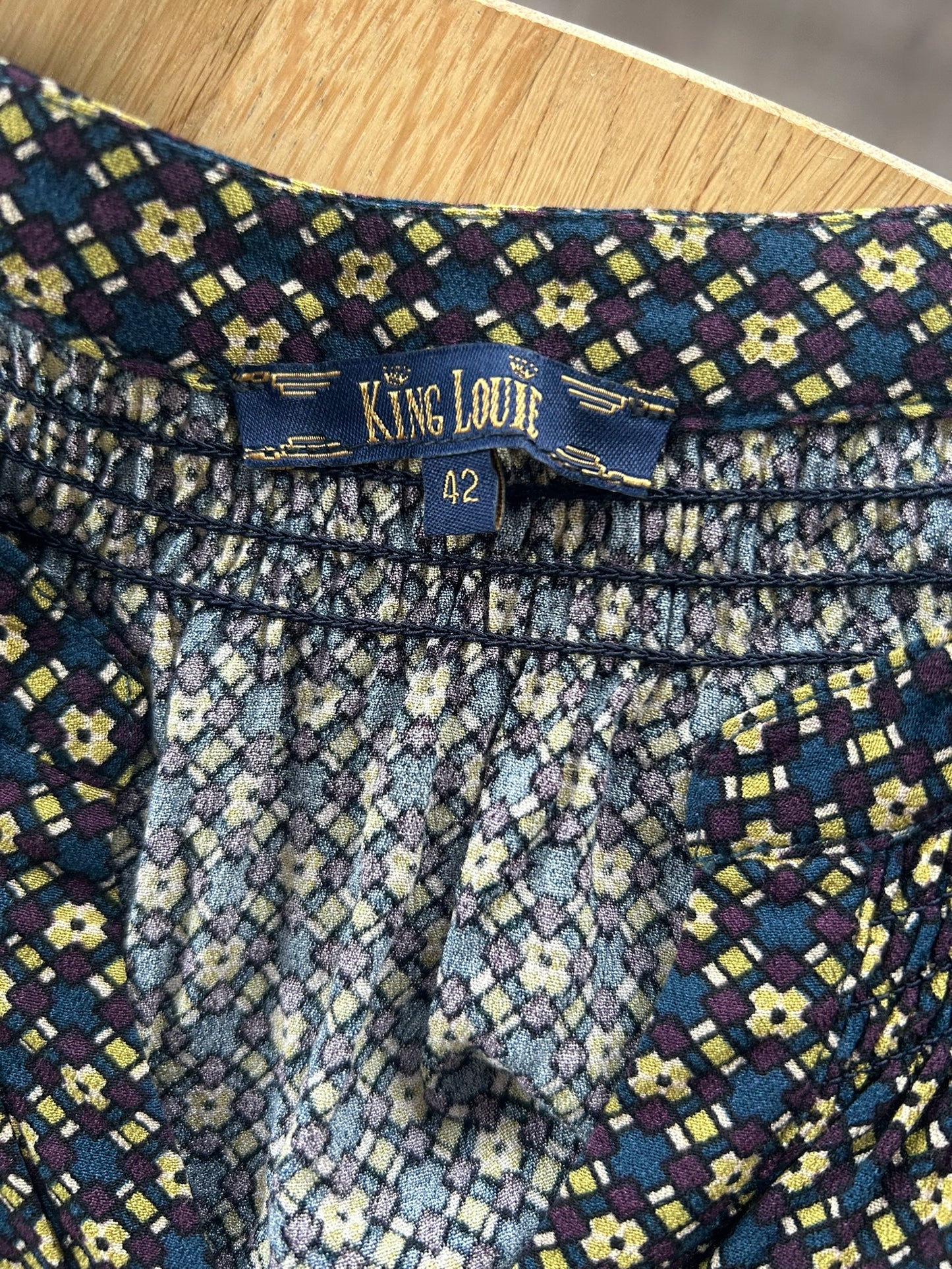 King Louie - maat 42 - blouse jurk