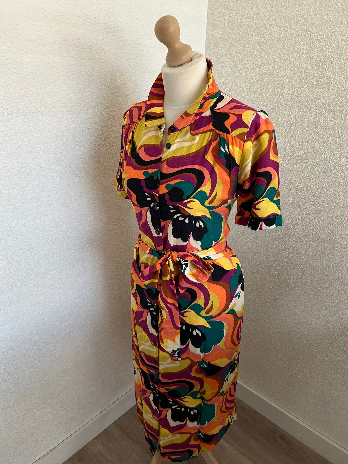 King Louie - maat 44 - blouse jurk