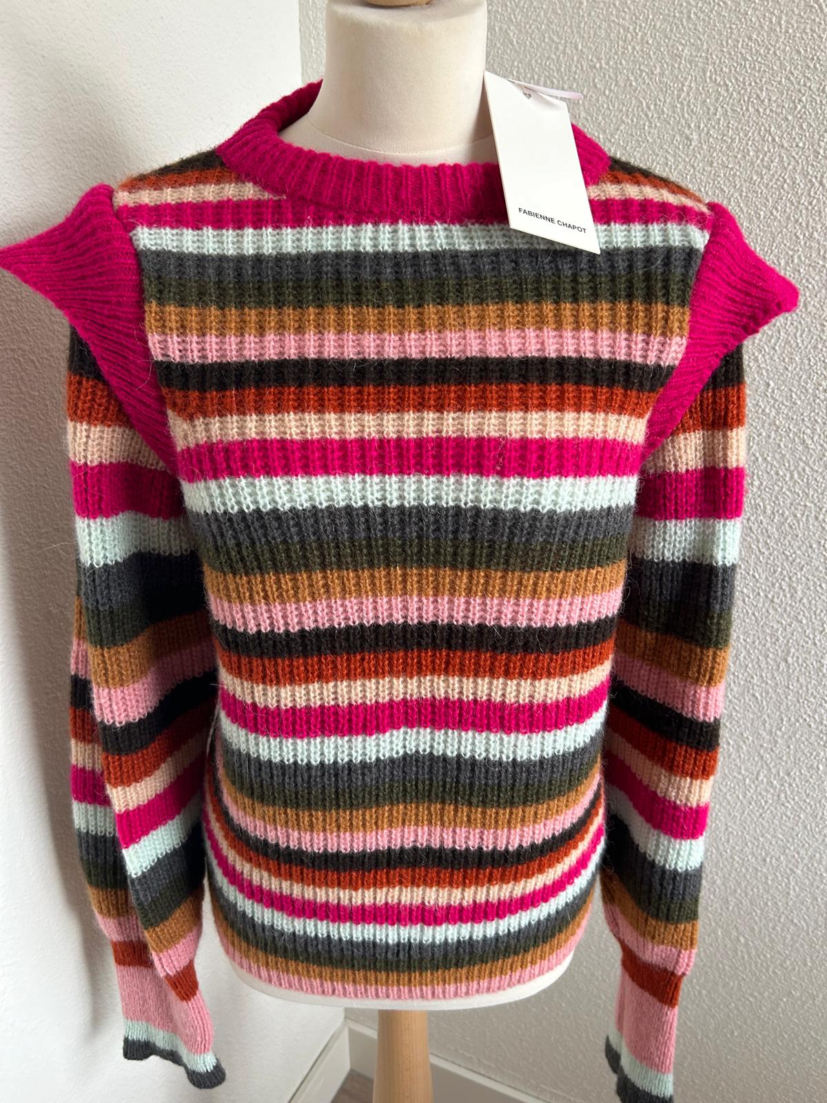 Fabienne Chapot - maat XXL - rainbow pullover NIEUW