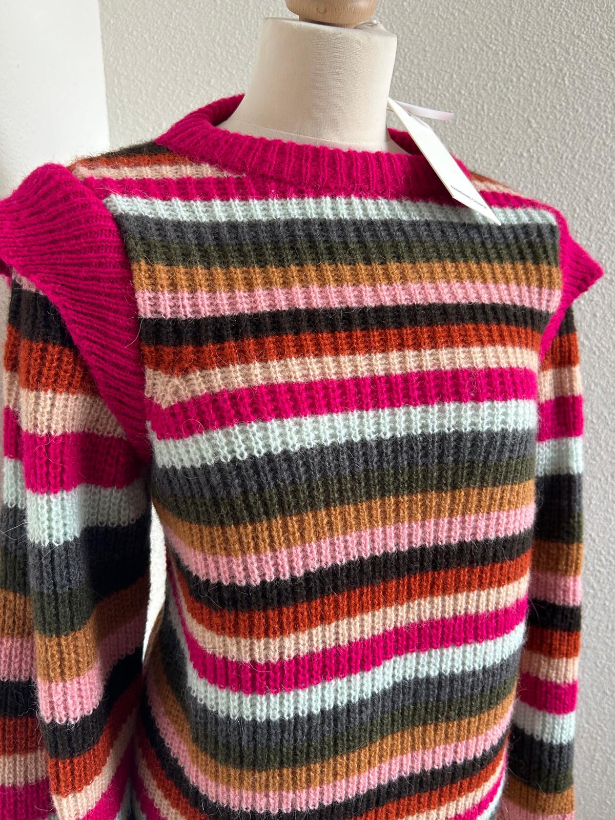 Fabienne Chapot - maat XXL - rainbow pullover NIEUW