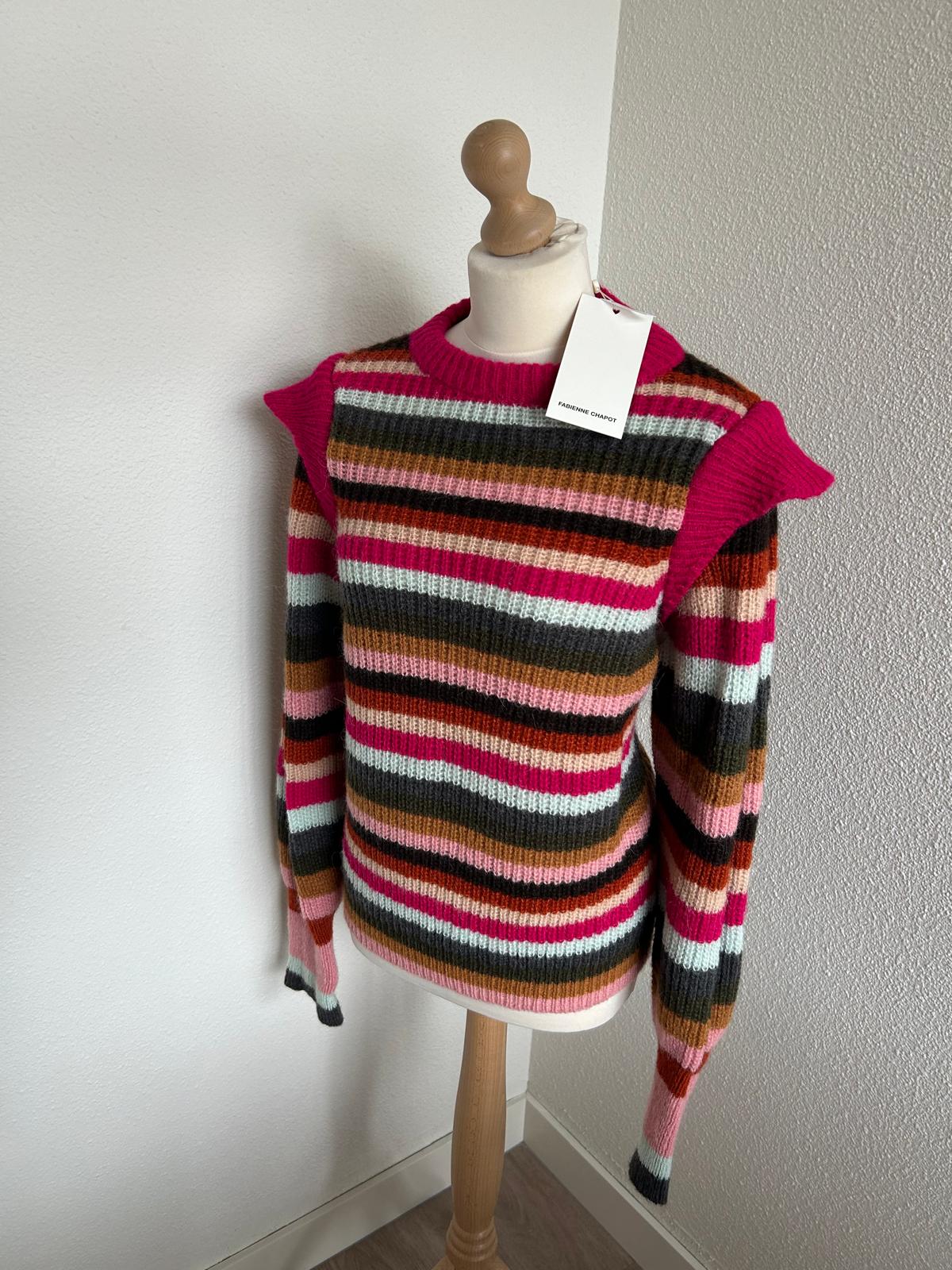 Fabienne Chapot - maat XXL - rainbow pullover NIEUW