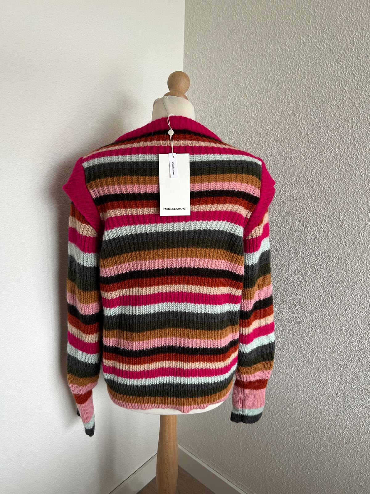 Fabienne Chapot - maat XXL - rainbow pullover NIEUW