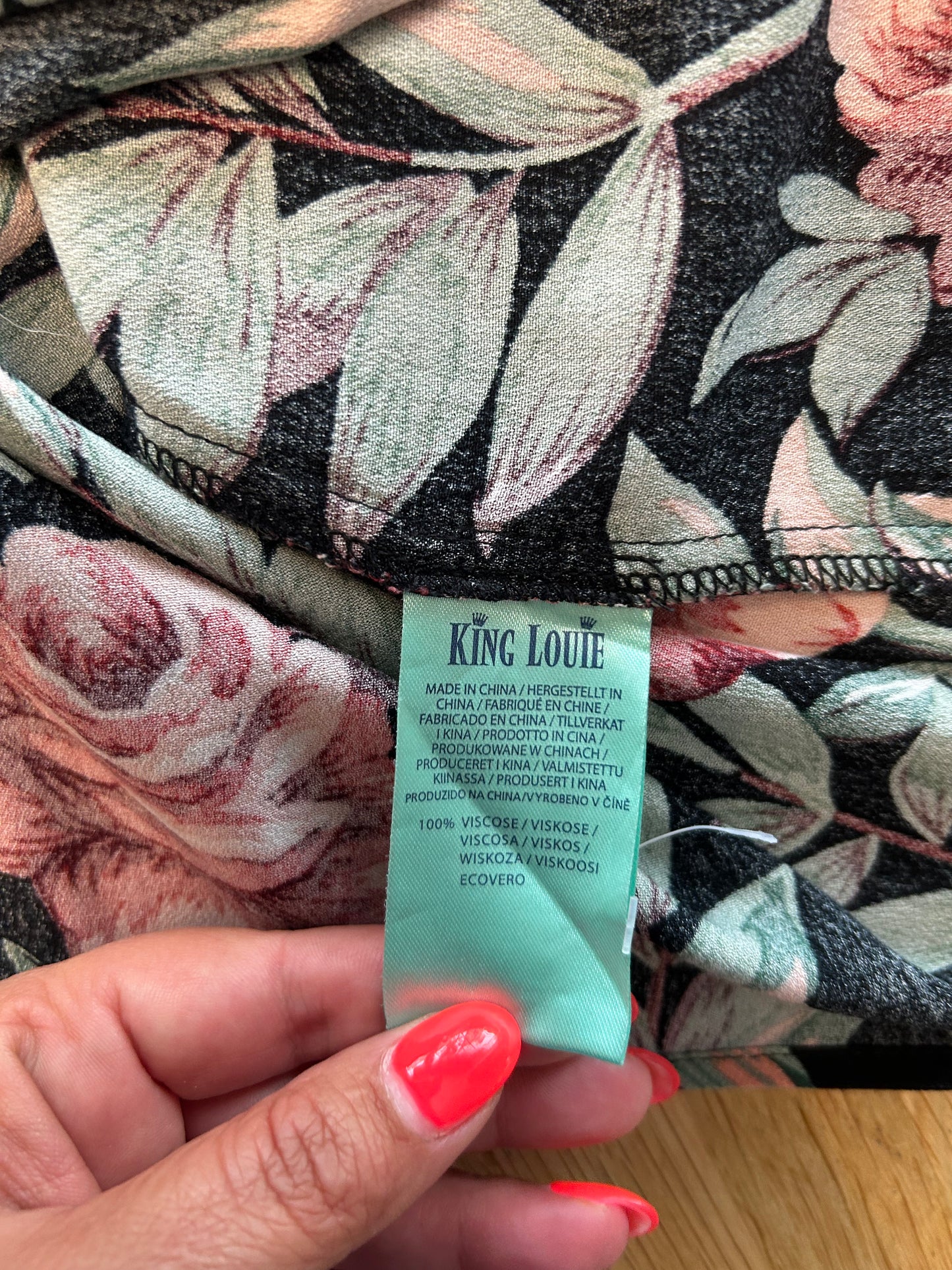 King Louie - maat 38 - bloemen blouse