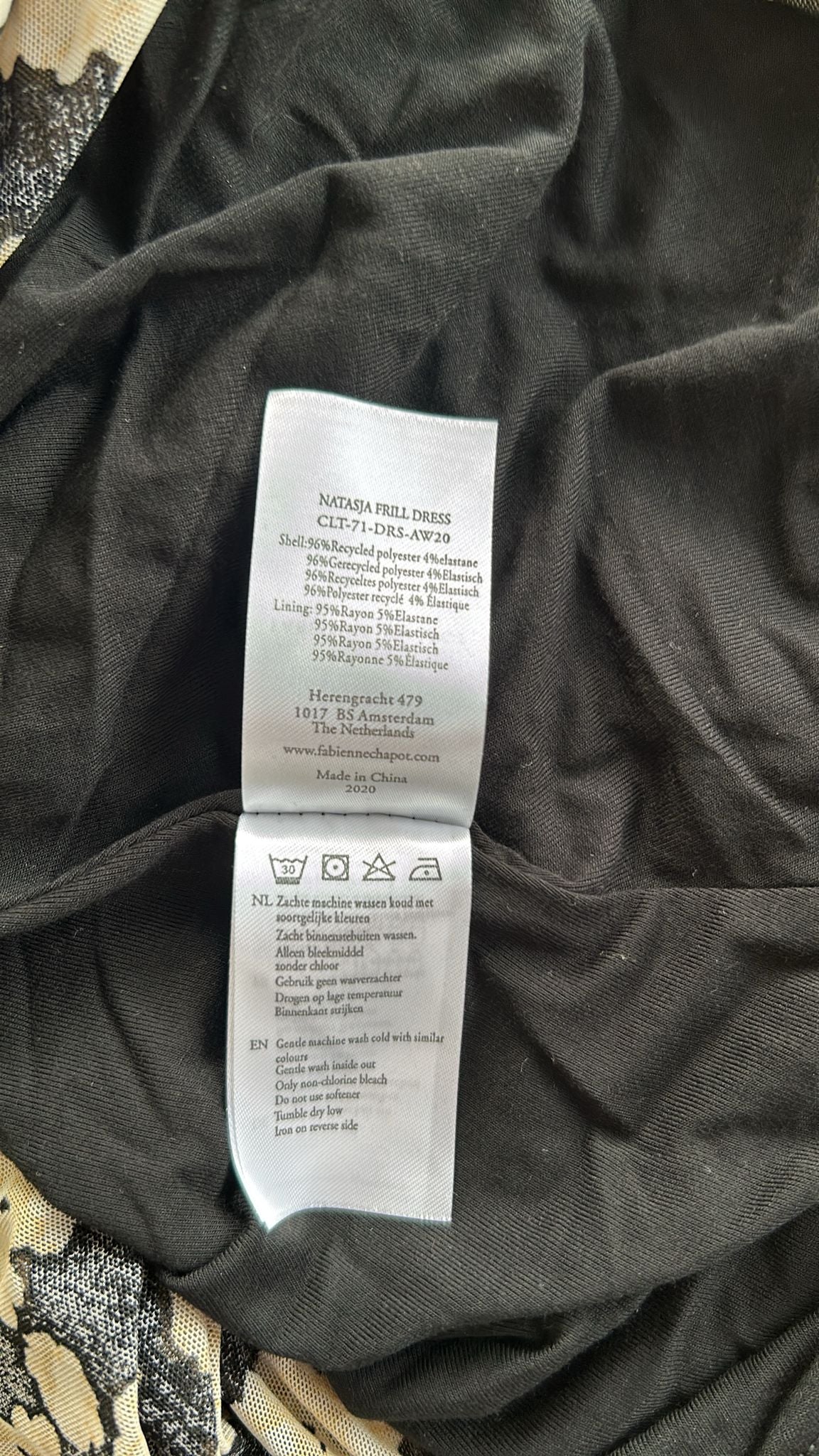 Fabienne Chapot - maat M - Natasja frill dress NIEUW