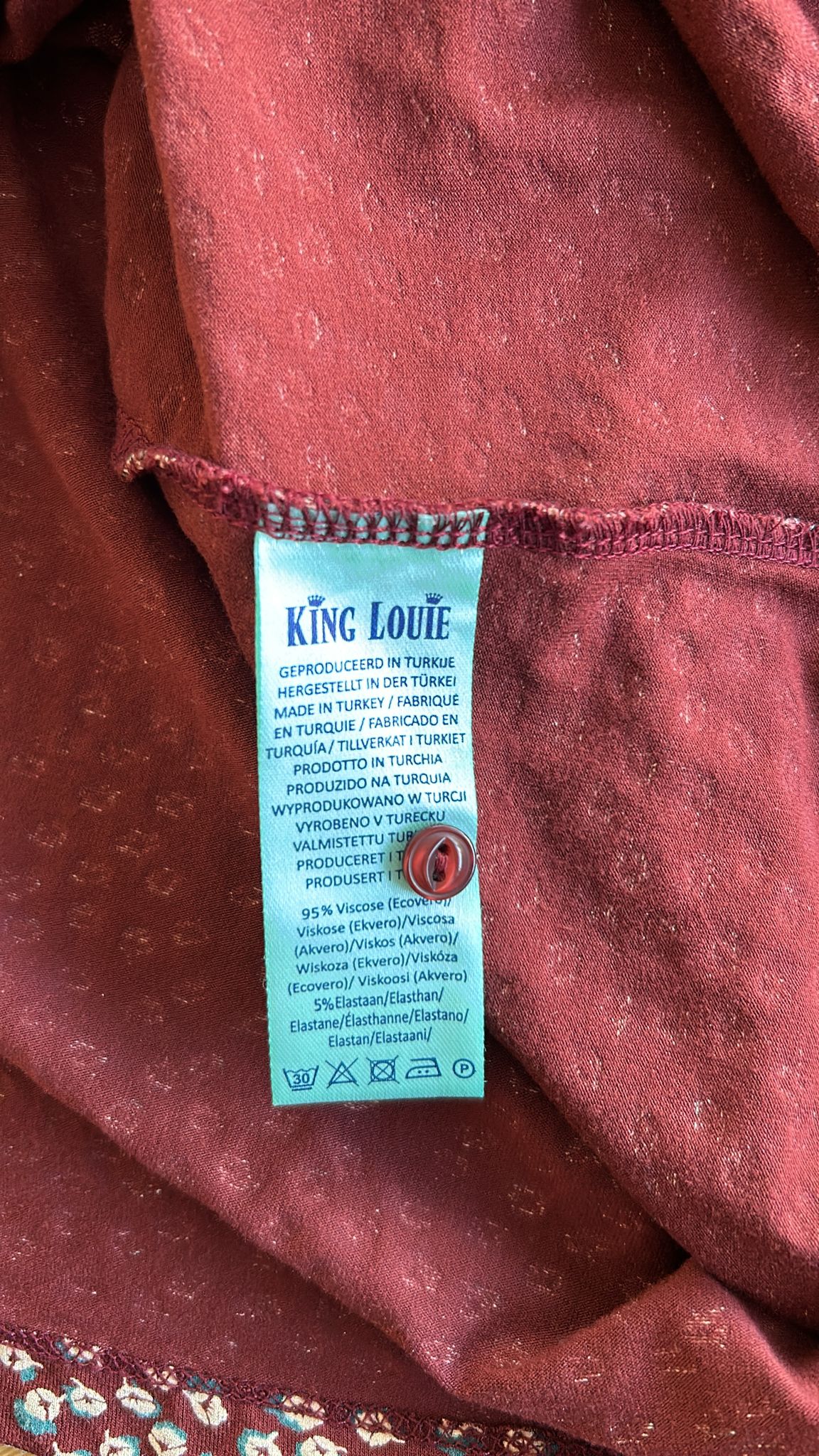 King Louie - maat XL - midi jurk