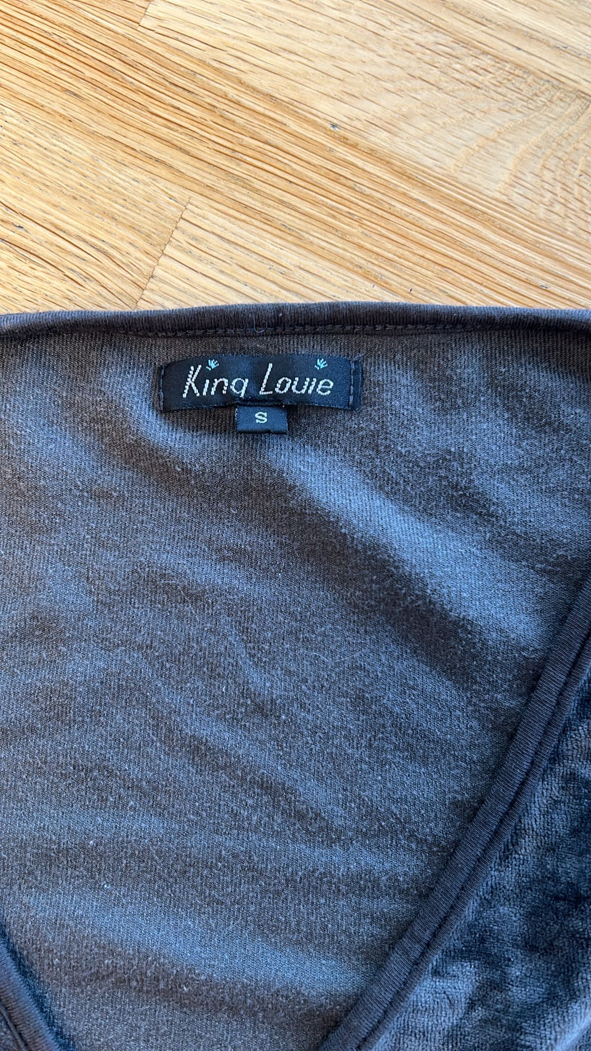 King Louie - maat S - velvet jurk