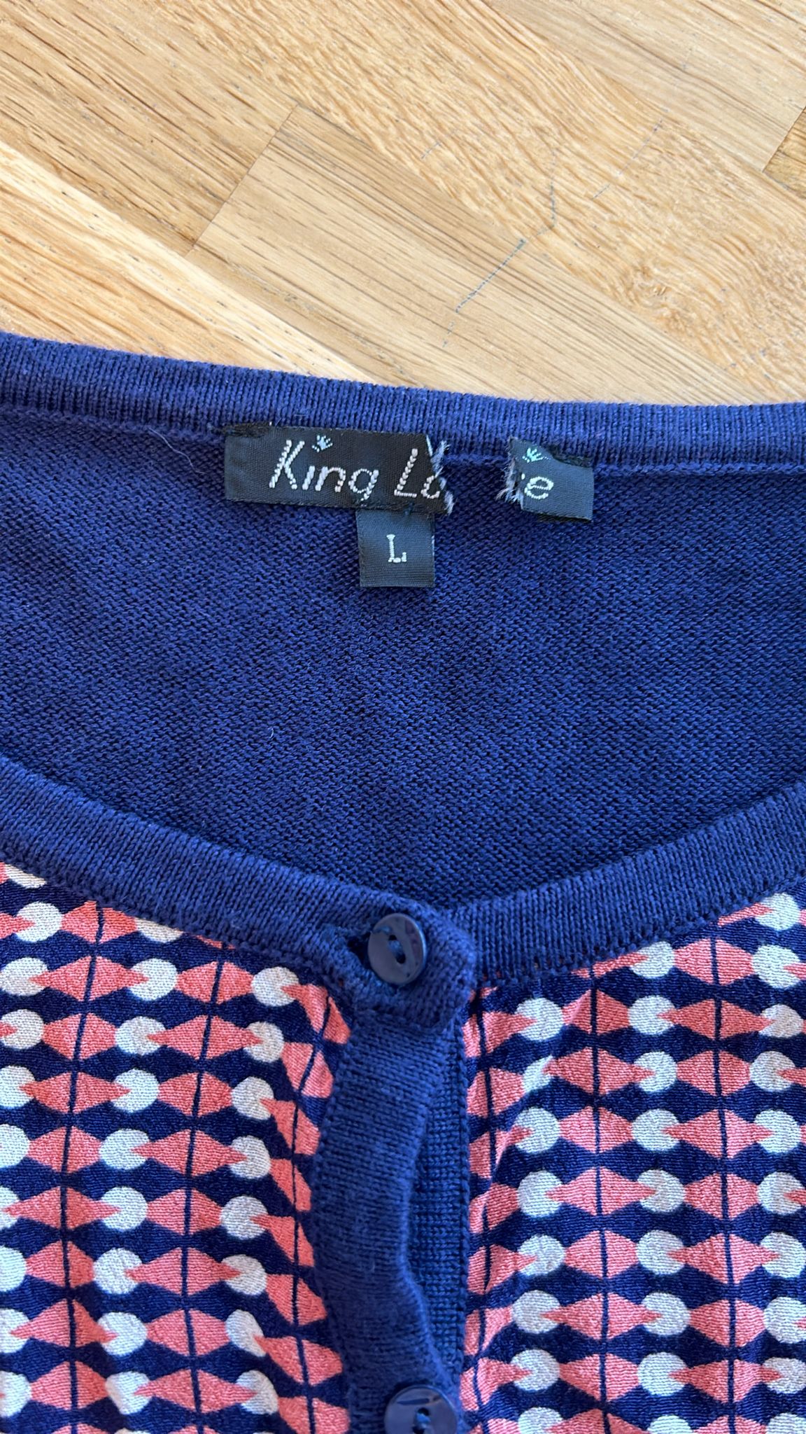 King Louie - maat L - cardigan vest