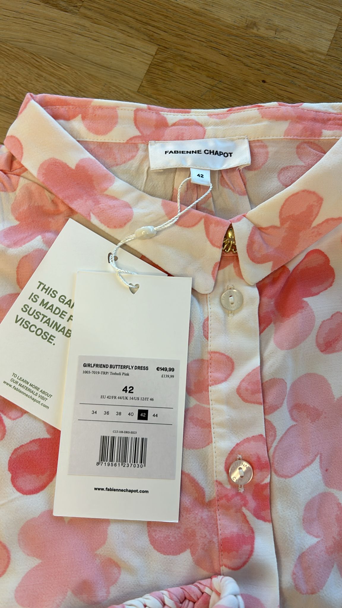 Fabienne Chapot - maat 42 - girlfriend butterfly dress NIEUW