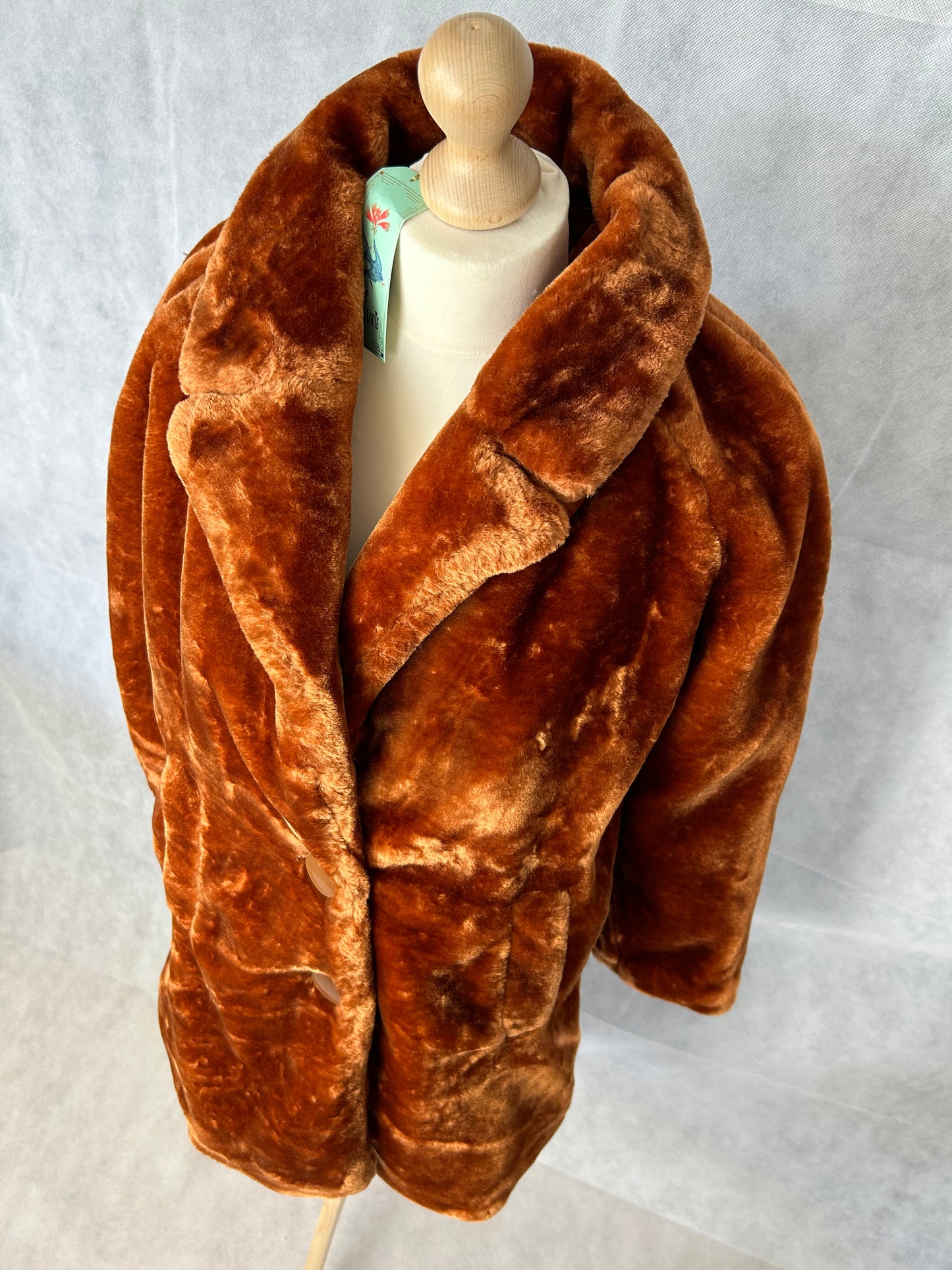 King Louie - Amy Coat Zoot - Brunette Brown NIEUW
