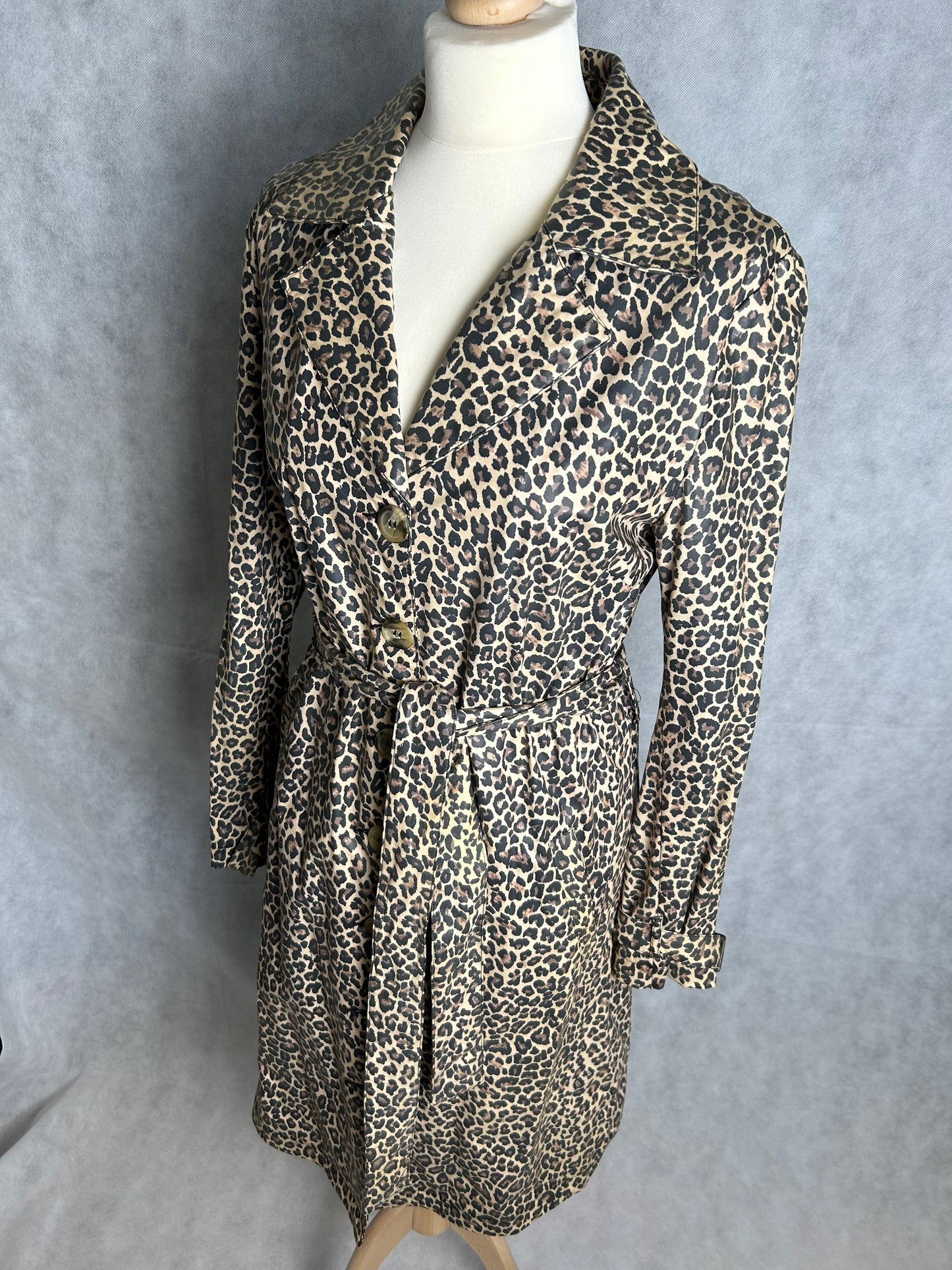 King Louie - Trenchcoat - Leopard - Als nieuw