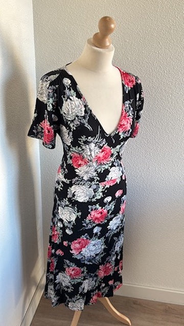King Louie - maat L - retro bloemen jurk
