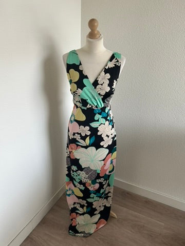King Louie - maat L - pastel maxi jurk