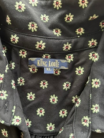 King Louie - maat L - blouse jurk bloemen