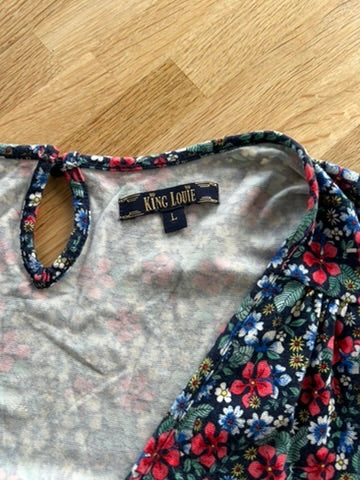 King Louie - maat L - retro bloemen jurk
