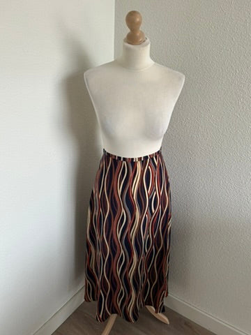 King Louie - maat 40 - Juno midi skirt Merrill blue NIEUW