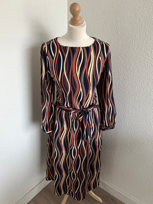 King Louie - maat 40 - Betty dres Merrill blue NIEUW