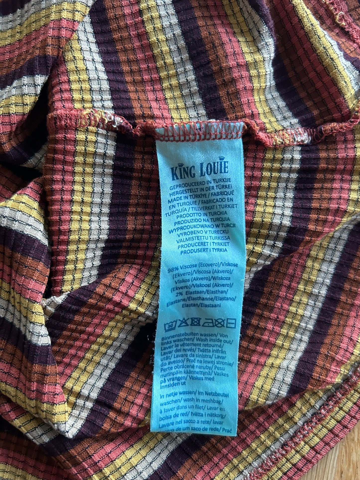 King Louie - maat XL - top stripe mango