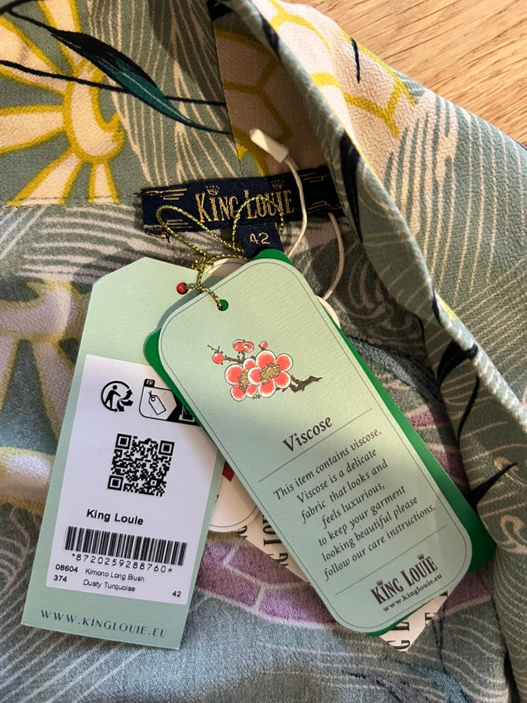 King Louie - maat 42 - kimono long blush