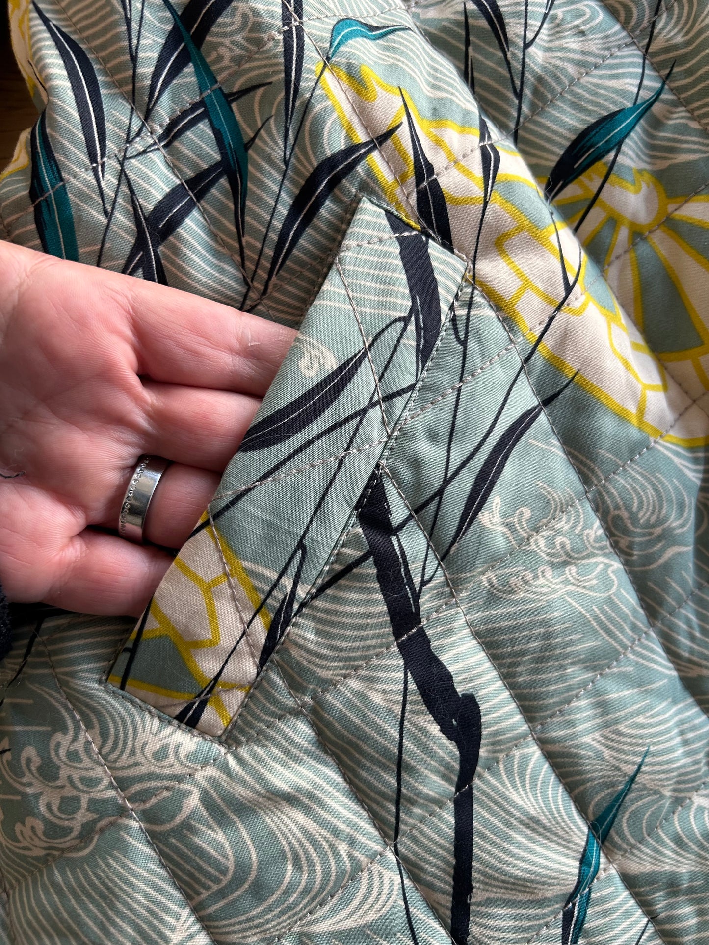 King Louie - universele maat - kimono jacket quilted