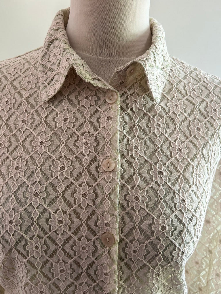 King Louie - maat 42 - kanten blouse