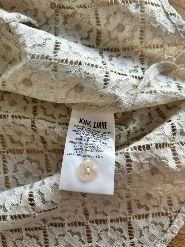 King Louie - maat 42 - kanten blouse