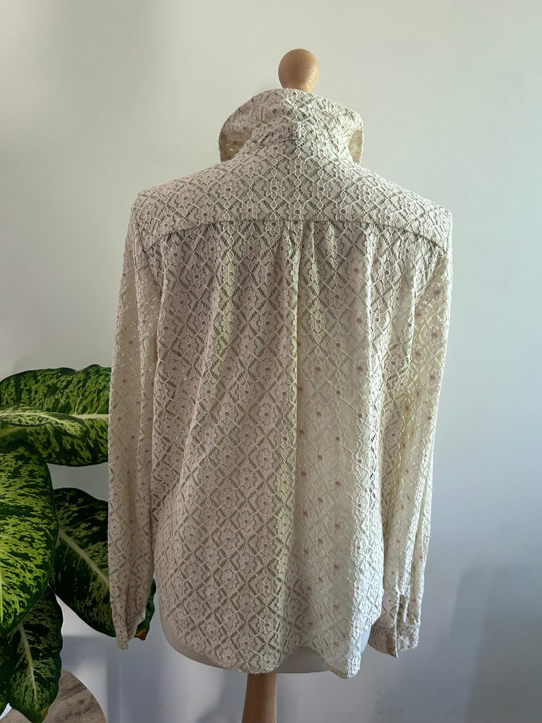 King Louie - maat 42 - kanten blouse