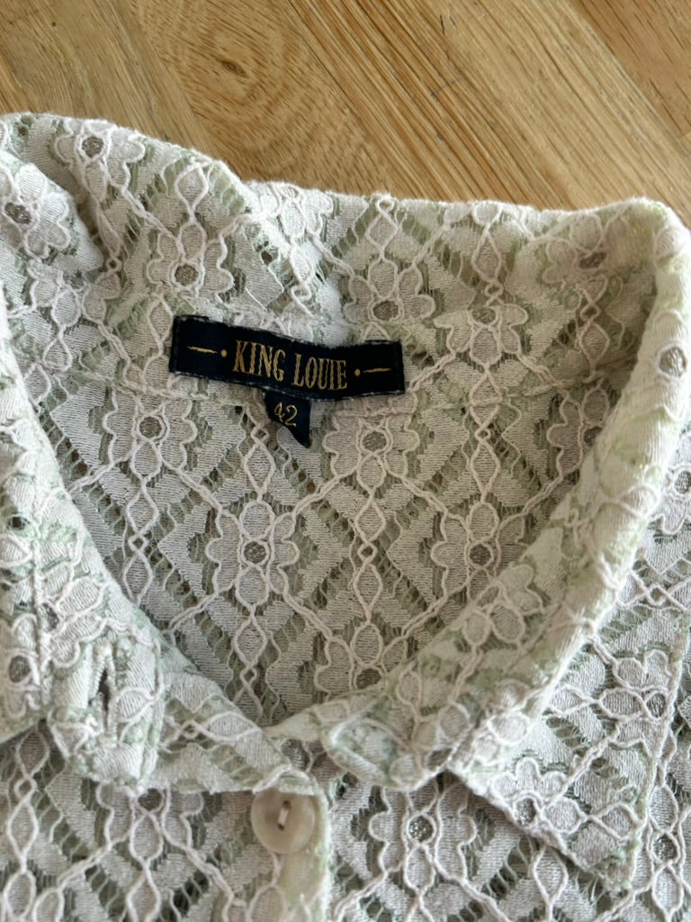 King Louie - maat 42 - kanten blouse