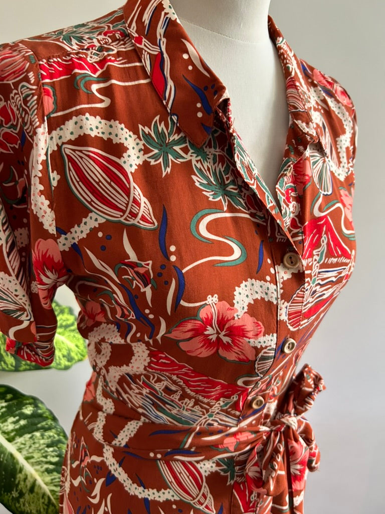 King Louie - maat 42 - blouse jurk