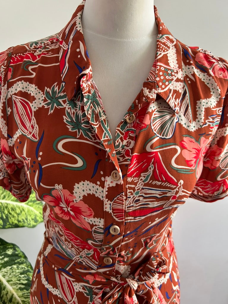 King Louie - maat 42 - blouse jurk