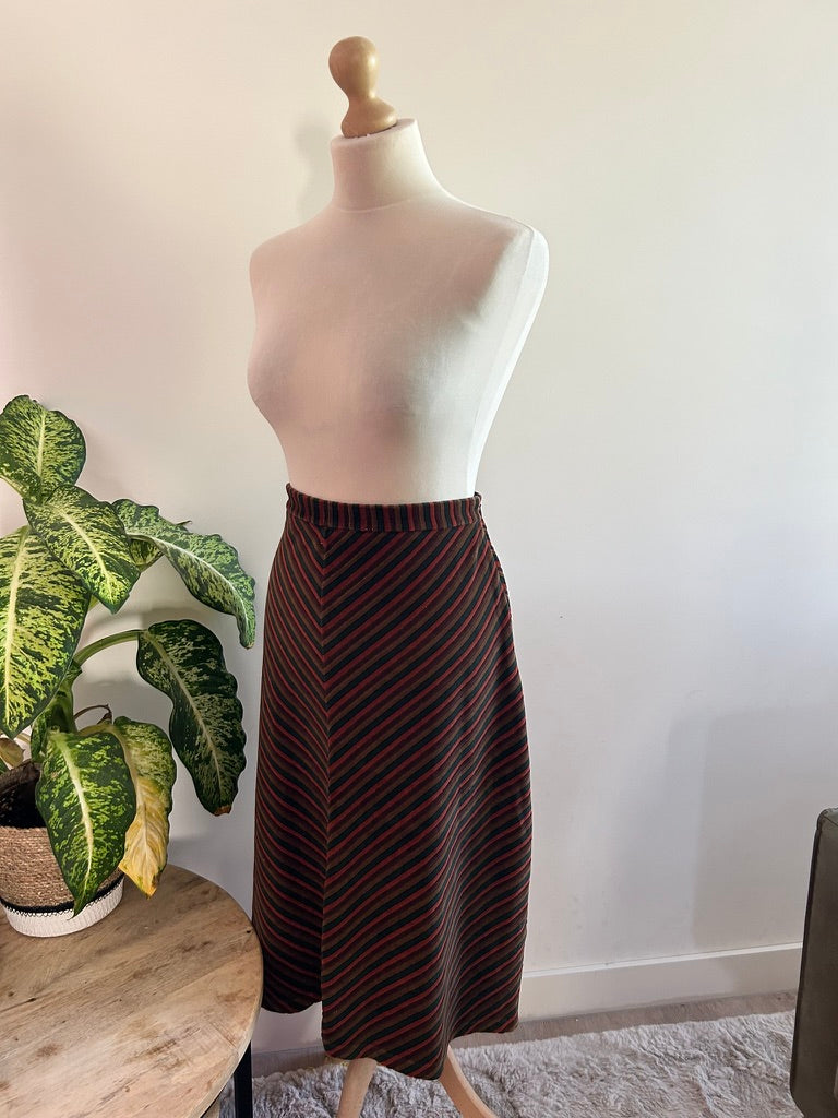 King Louie - maat L - velvet midi rok