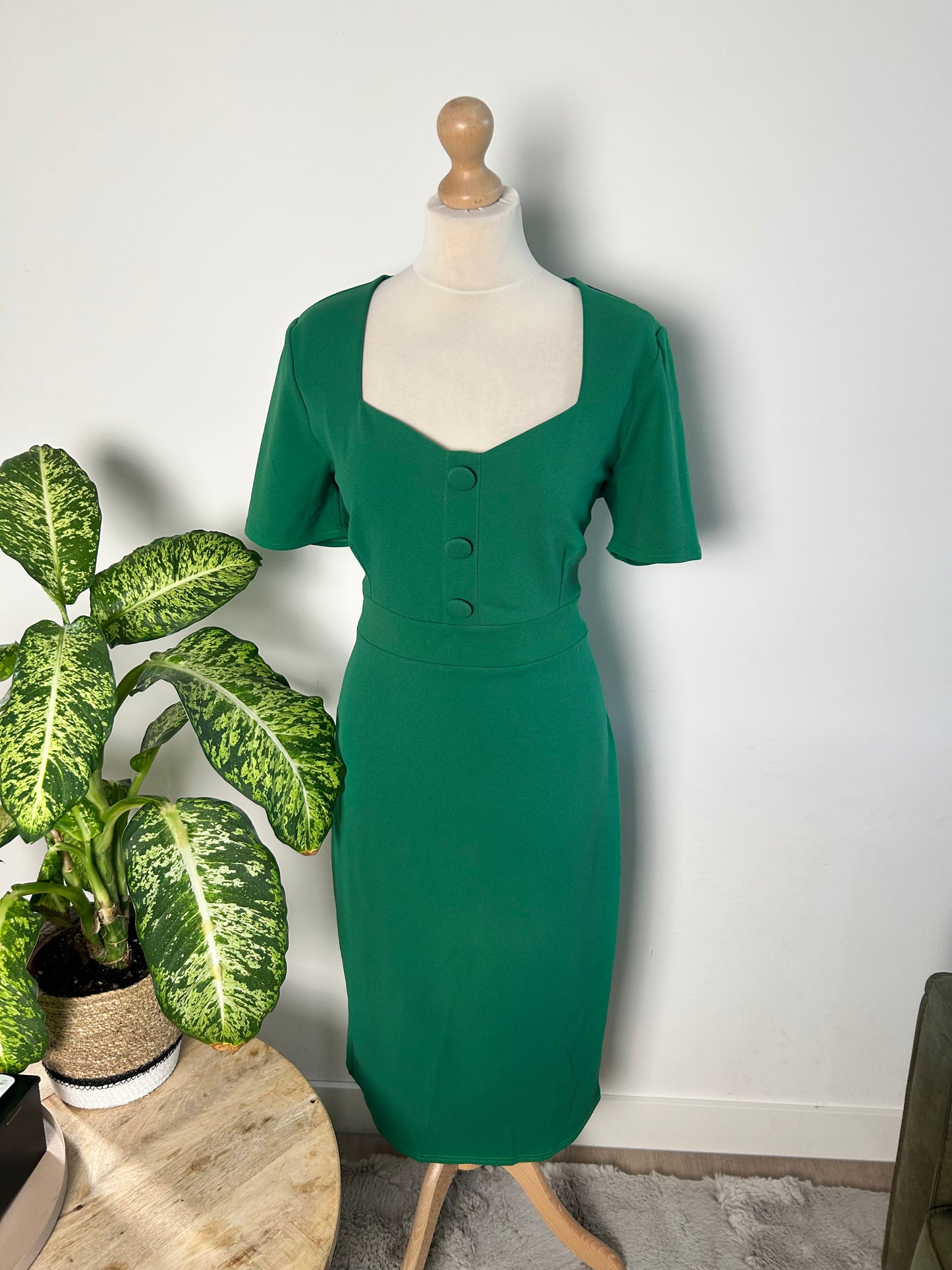 Vintage Chix - maat 16 44 - koker jurk