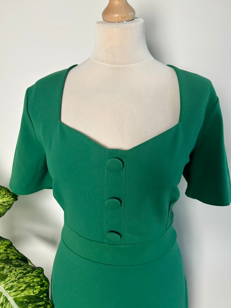 Vintage Chix - maat 16 44 - koker jurk