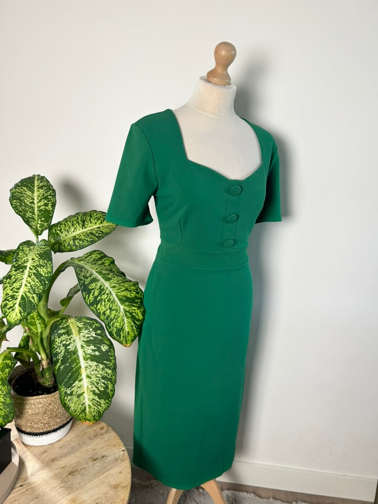 Vintage Chix - maat 16 44 - koker jurk